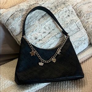 Black Juicy Couture Shoulder Bag with Gold Chain